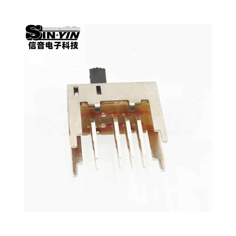 SS-23D04 直柄拨动开关 直插安装｜PCB板载控制与档位选择