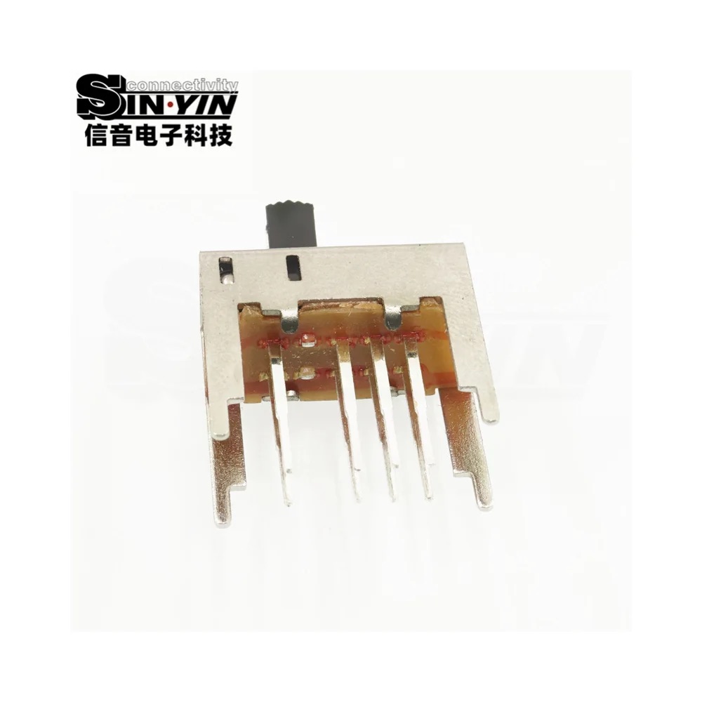 SS-23D04 直柄拨动开关 直插安装｜PCB板载控制与档位选择-2