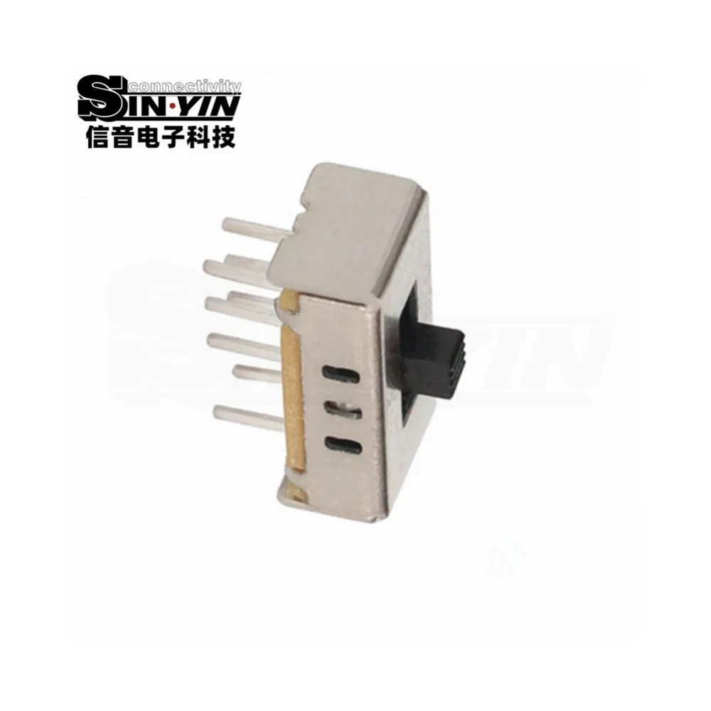 SS-23D07 直柄拨动开关 2P3T 直插安装｜PCB板载控制与档位选择-7