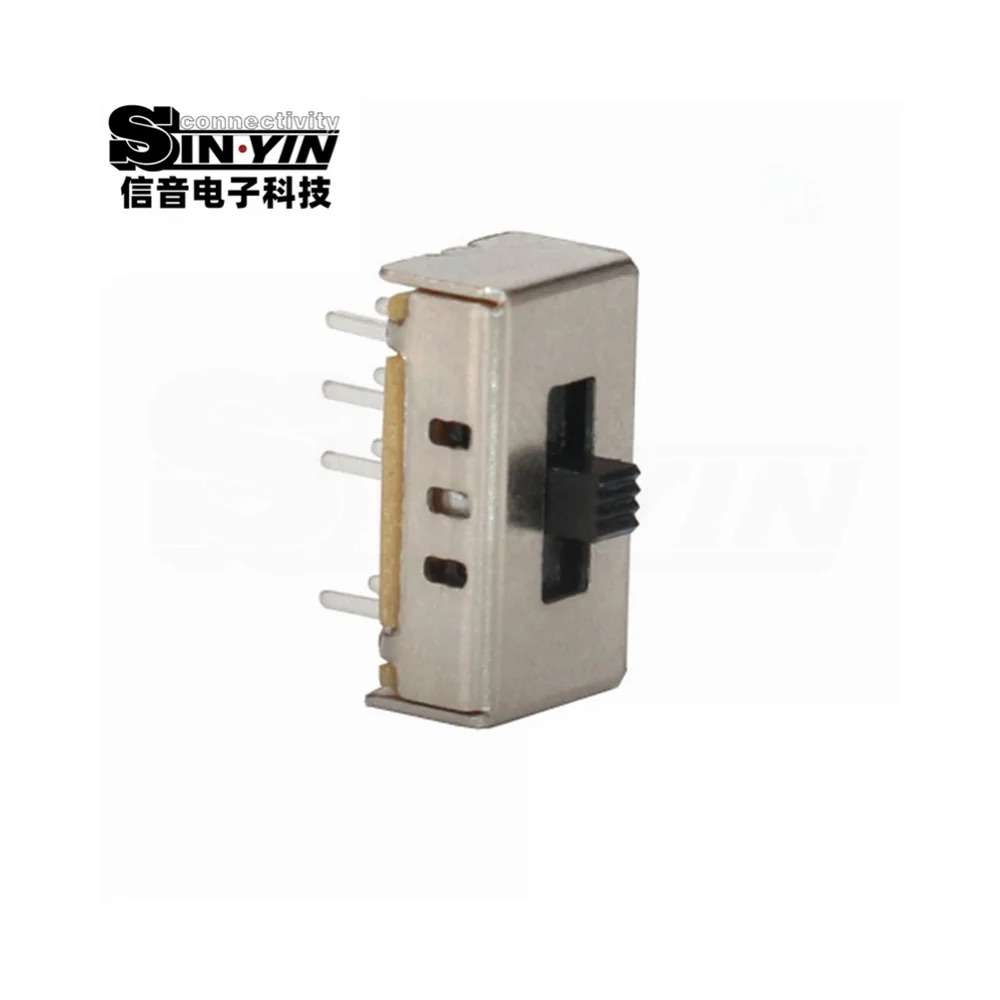 SS-23D07 直柄拨动开关 2P3T 直插安装｜PCB板载控制与档位选择-6