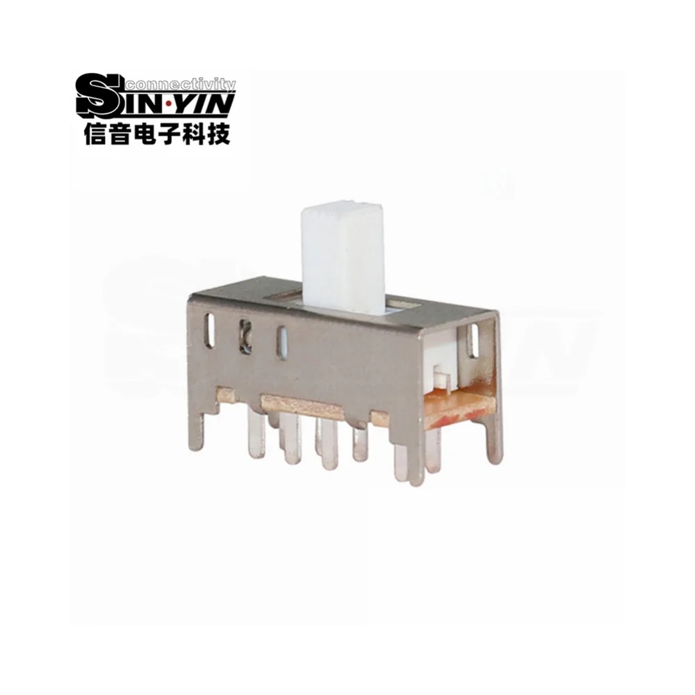 SS-23F10 直柄拨动开关 2P3T 直插安装｜PCB板载控制与档位选择