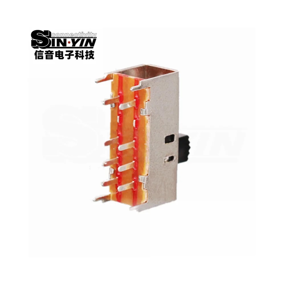 SS-23H02 直柄拨动开关 2P3T 直插安装｜PCB板载控制与档位选择-5