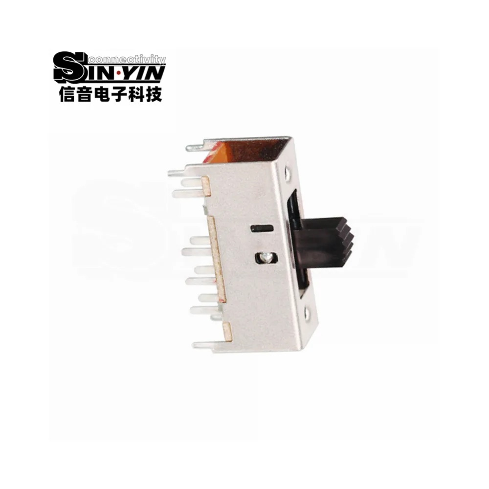 SS-23H02 直柄拨动开关 2P3T 直插安装｜PCB板载控制与档位选择-4