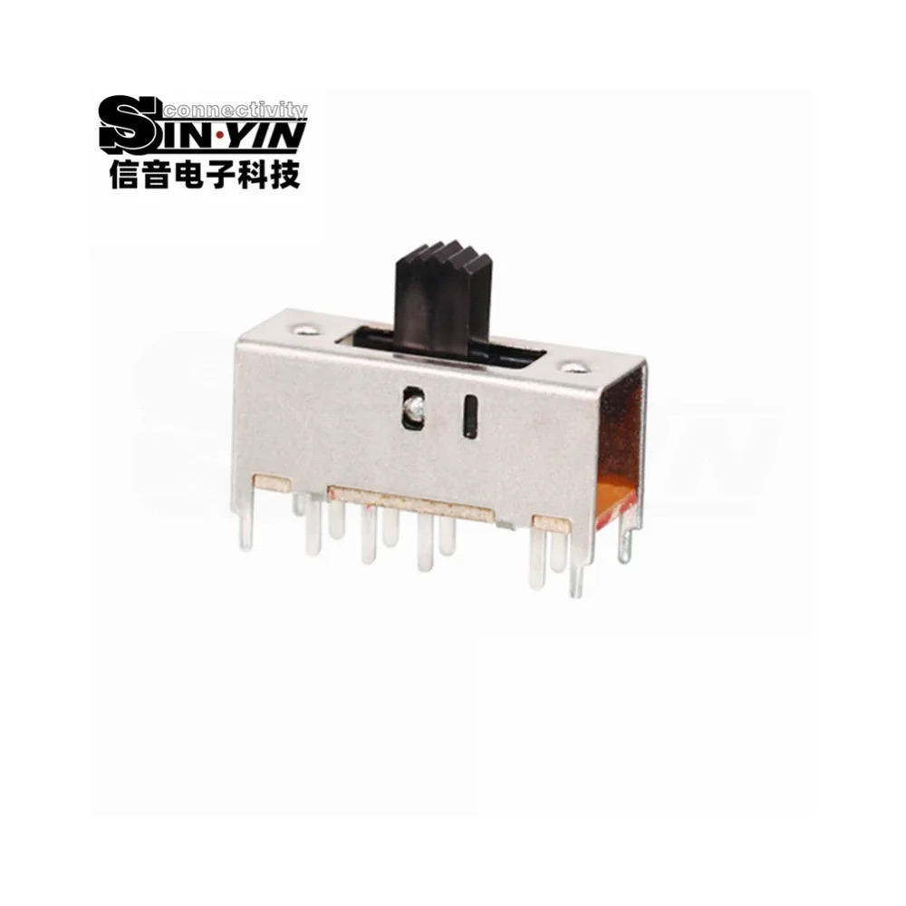 SS-23H02 直柄拨动开关 2P3T 直插安装｜PCB板载控制与档位选择