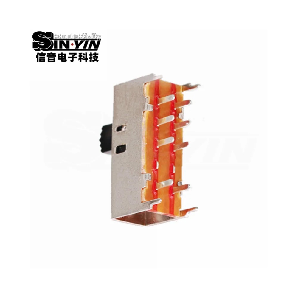 SS-23H02 直柄拨动开关 2P3T 直插安装｜PCB板载控制与档位选择-7