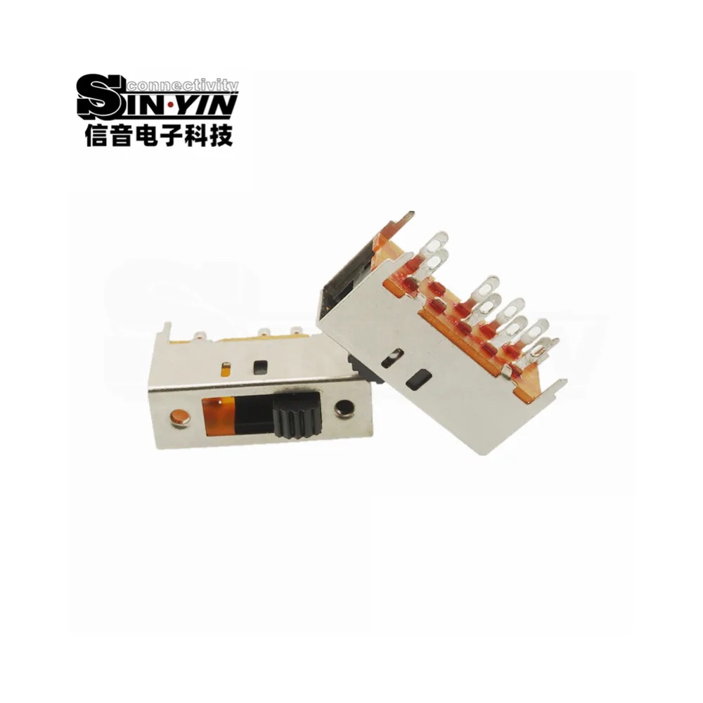 SS-23H03 直柄拨动开关 直插安装｜PCB板载控制与档位选择-4