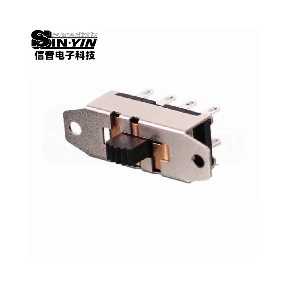 SS-23H25 直柄拨动开关 2P3T 直插安装｜PCB板载控制与档位选择-3