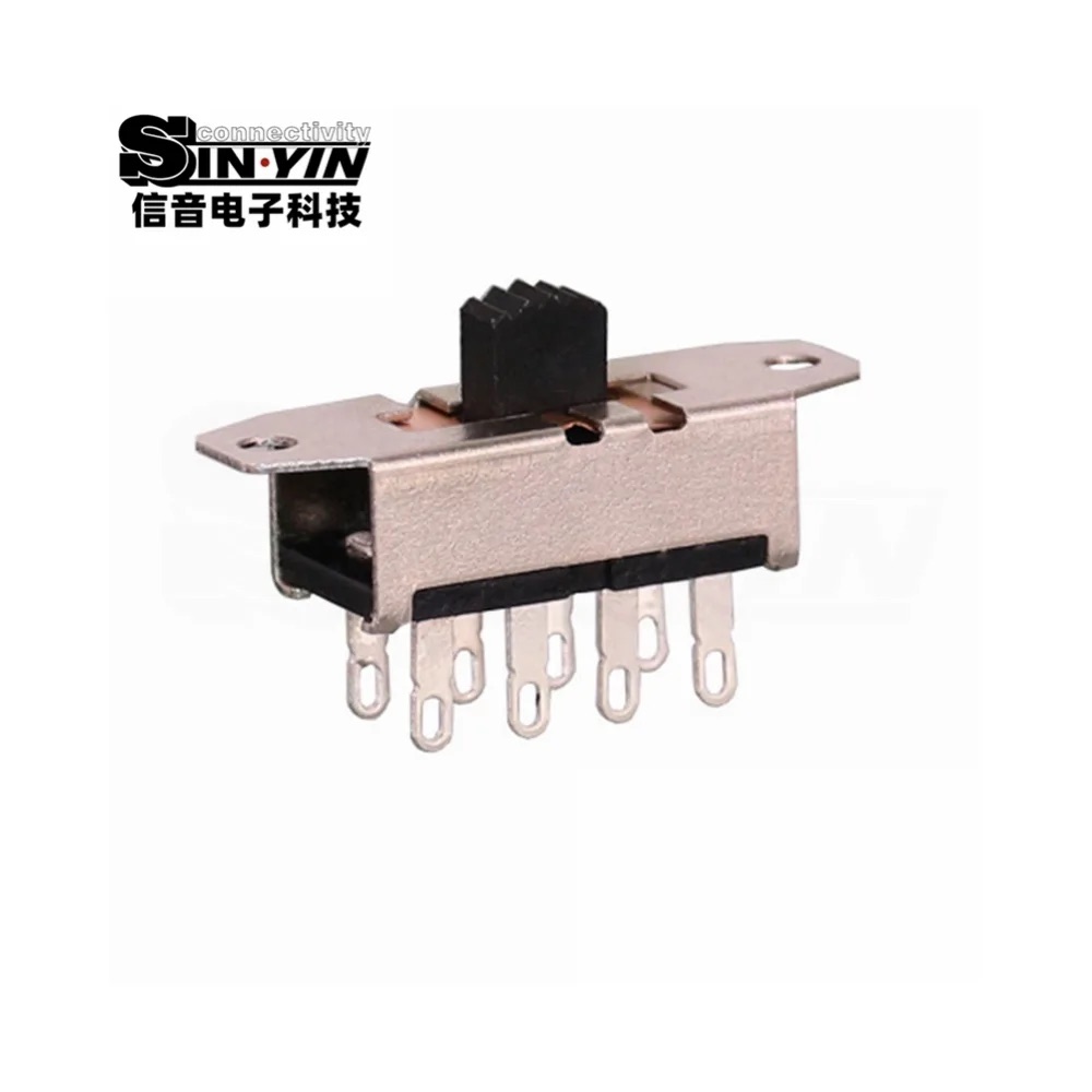 SS-23H25 直柄拨动开关 2P3T 直插安装｜PCB板载控制与档位选择-2