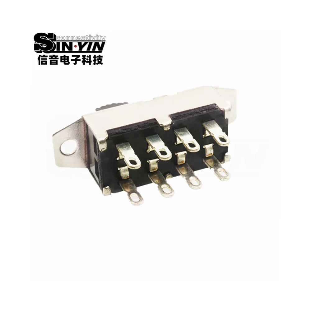 SS-23H25 直柄拨动开关 2P3T 直插安装｜PCB板载控制与档位选择