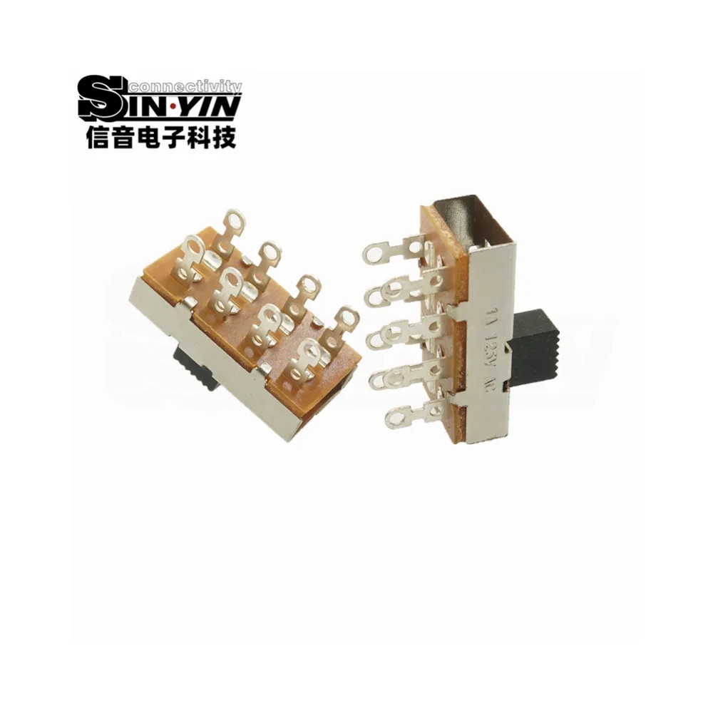 SS-23L02 直柄拨动开关 2P3T 直插安装｜PCB板载控制与档位选择-6