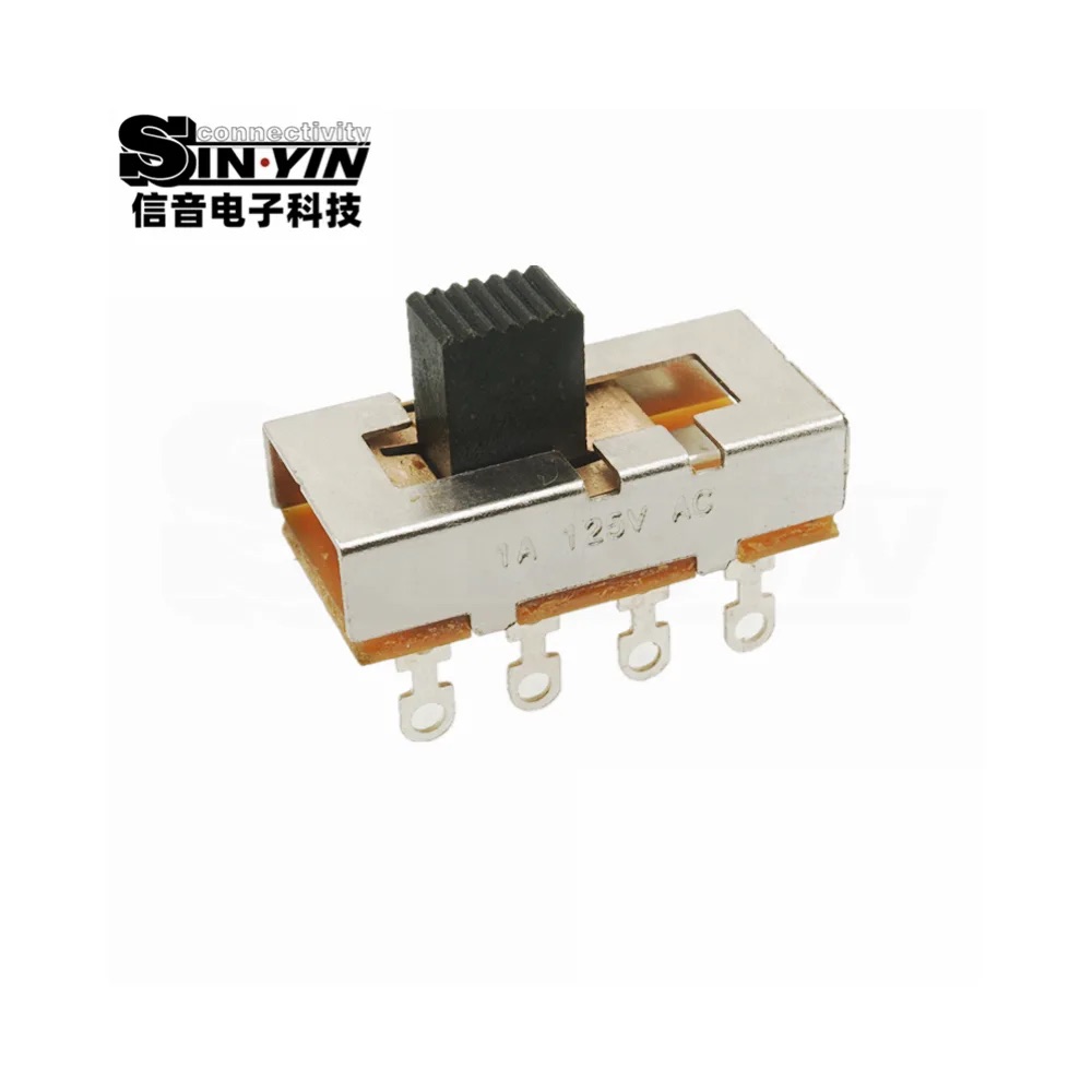 SS-23L02 直柄拨动开关 2P3T 直插安装｜PCB板载控制与档位选择