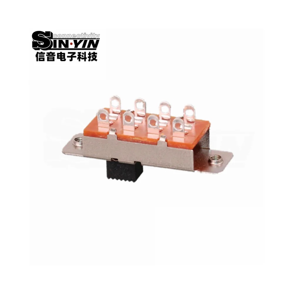 SS-23L03 直柄拨动开关 2P3T 直插安装｜PCB板载控制与档位选择