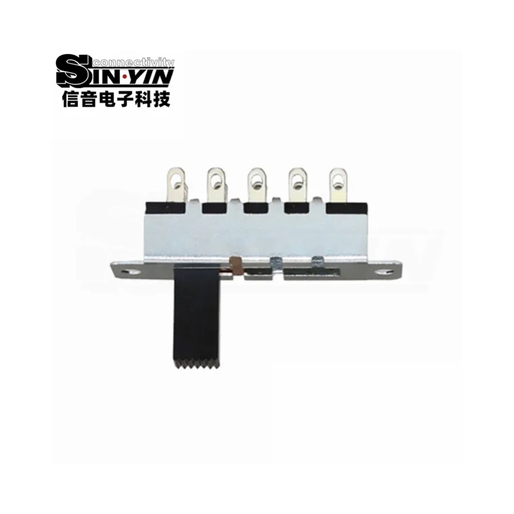 SS-24N01 直柄拨动开关 2P4T 直插安装｜PCB板载控制与档位选择