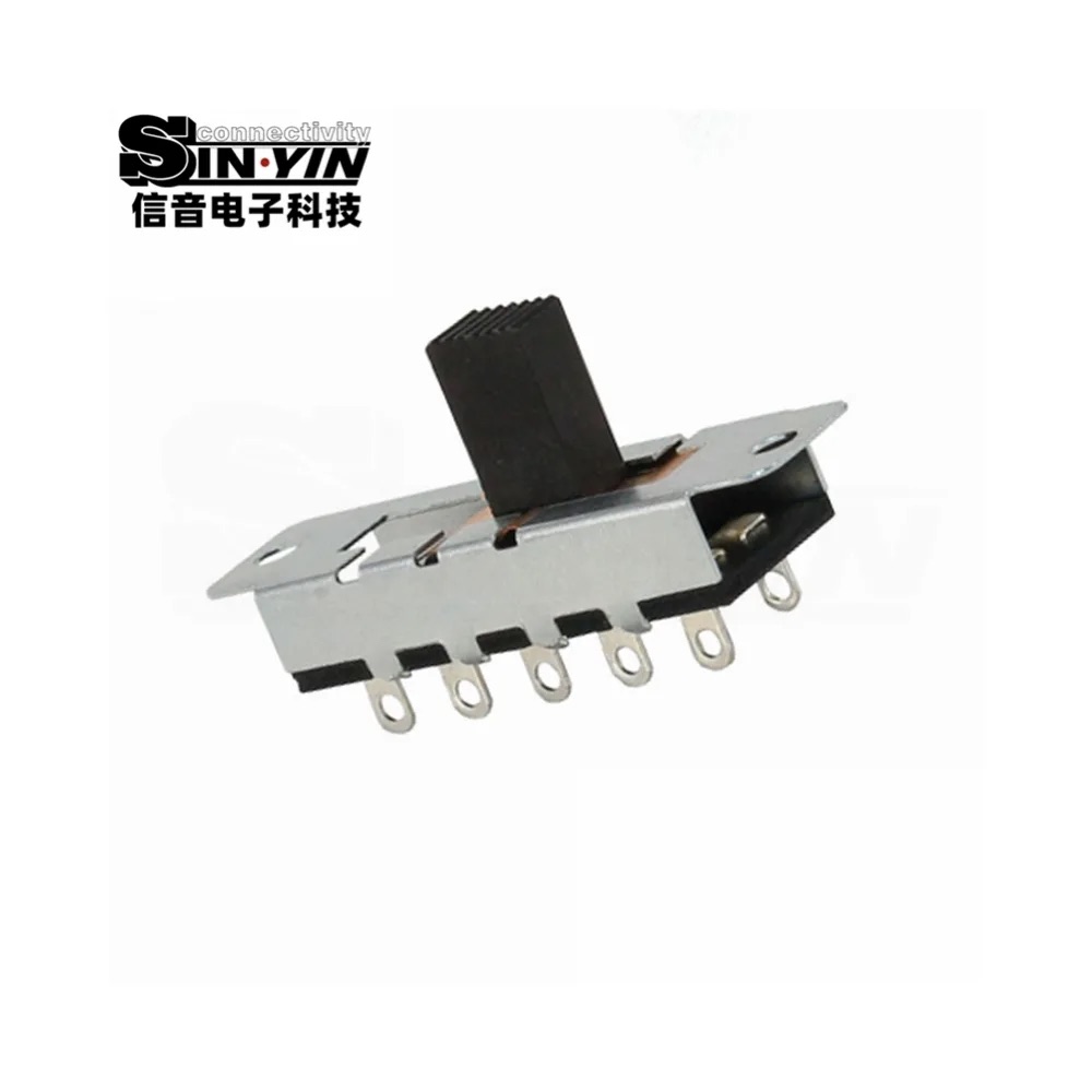 SS-24N01 直柄拨动开关 2P4T 直插安装｜PCB板载控制与档位选择-4