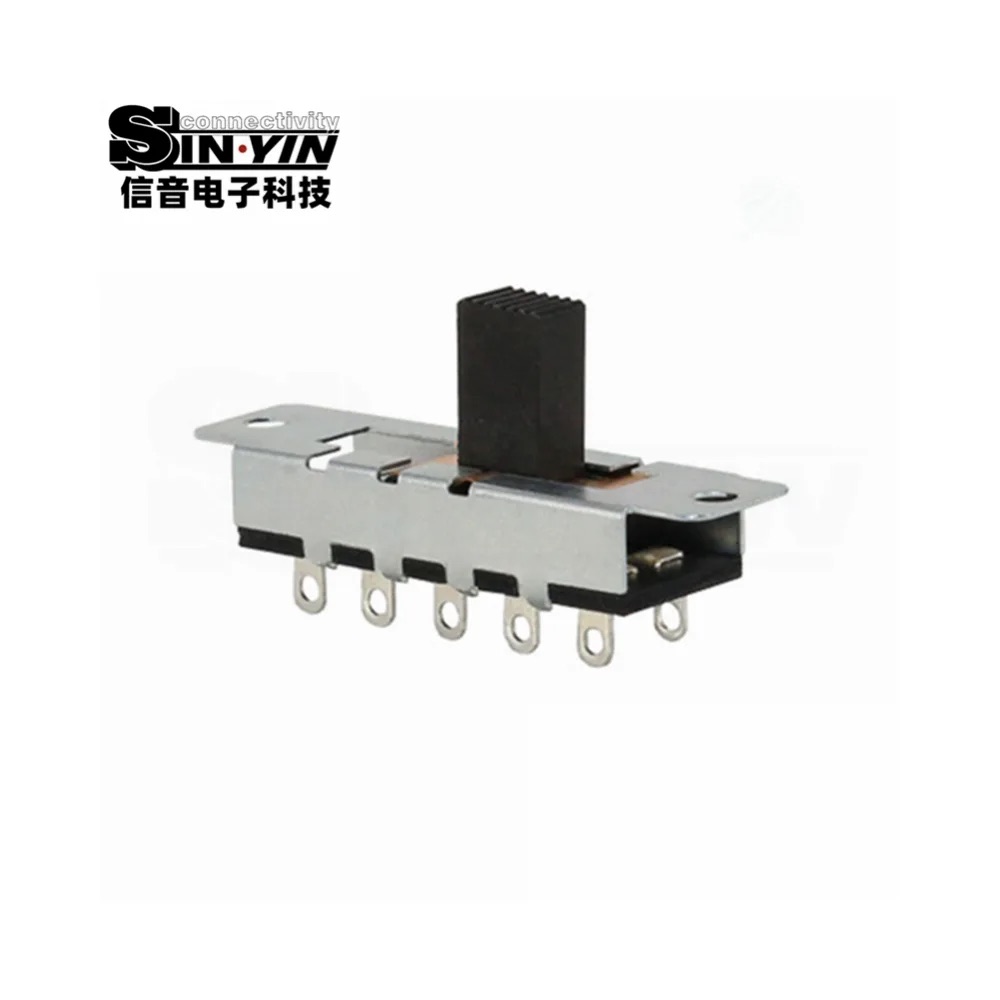 SS-24N01 直柄拨动开关 2P4T 直插安装｜PCB板载控制与档位选择-5
