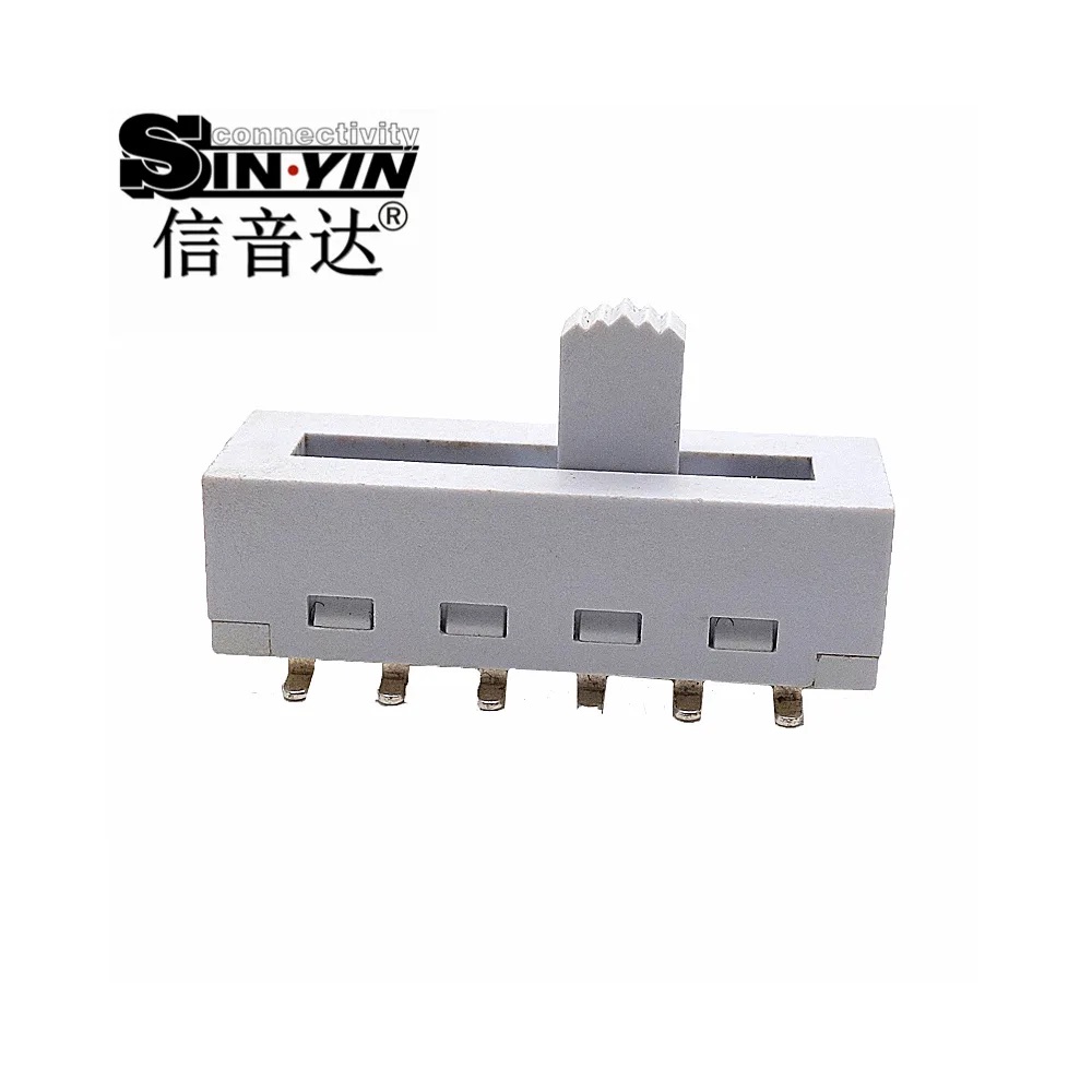 SS-25H25SMD 直柄拨动开关 2P5T 贴片安装｜面板控制与多档功能切换-4