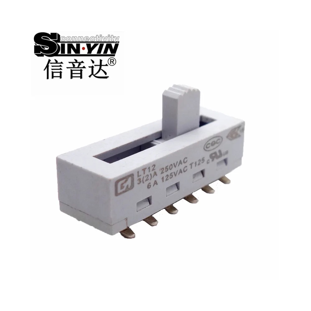 SS-25H25SMD 直柄拨动开关 2P5T 贴片安装｜面板控制与多档功能切换-5