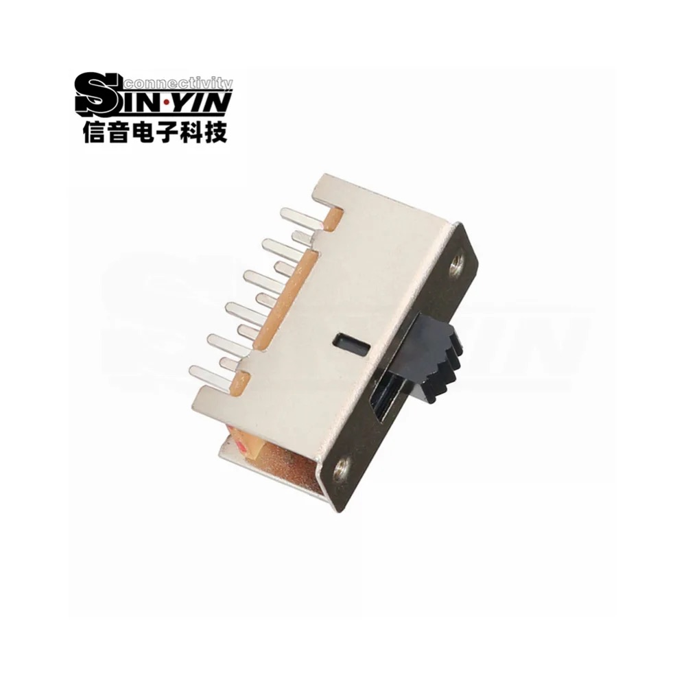 SS-42F01 直柄拨动开关 4P2T 直插安装｜PCB板载控制与档位选择-2