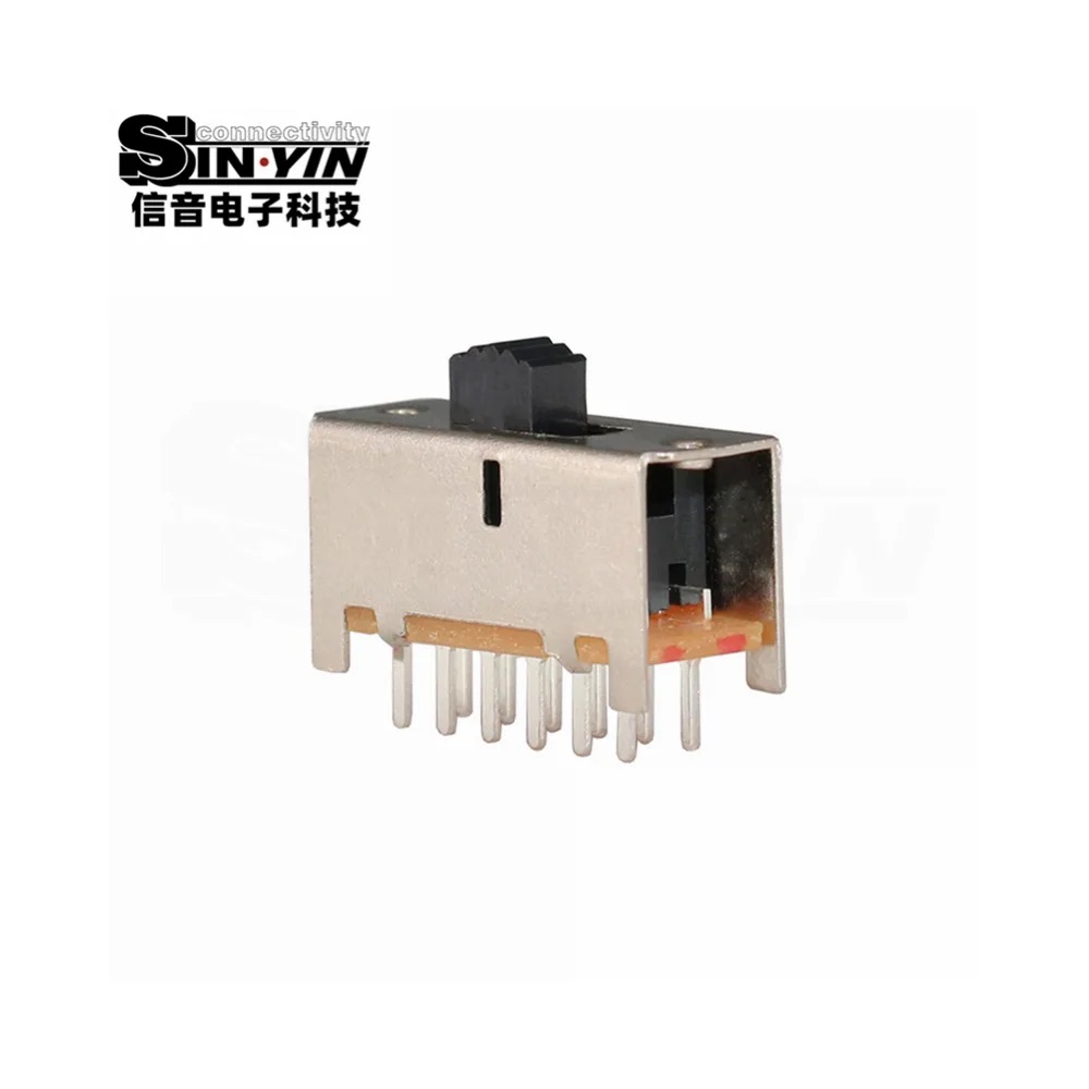 SS-42F01 直柄拨动开关 4P2T 直插安装｜PCB板载控制与档位选择-6