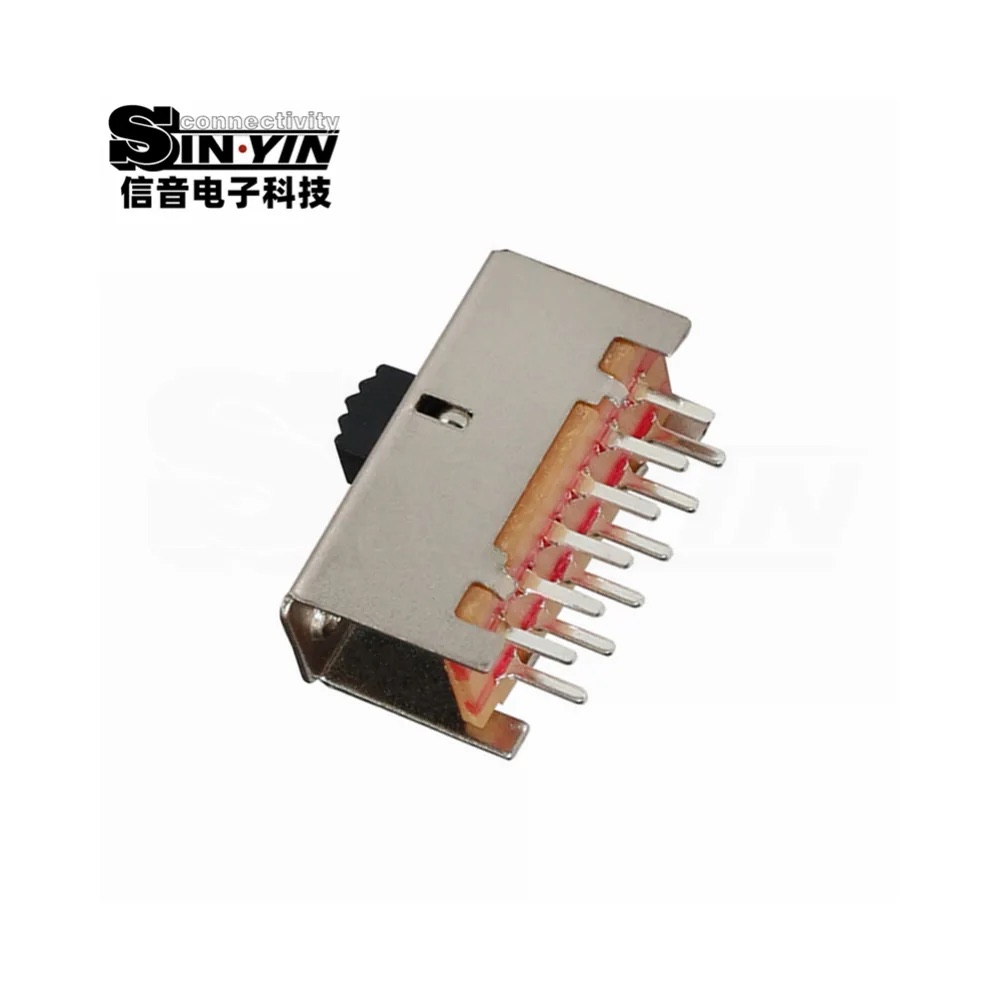 SS-42F01 直柄拨动开关 4P2T 直插安装｜PCB板载控制与档位选择-4