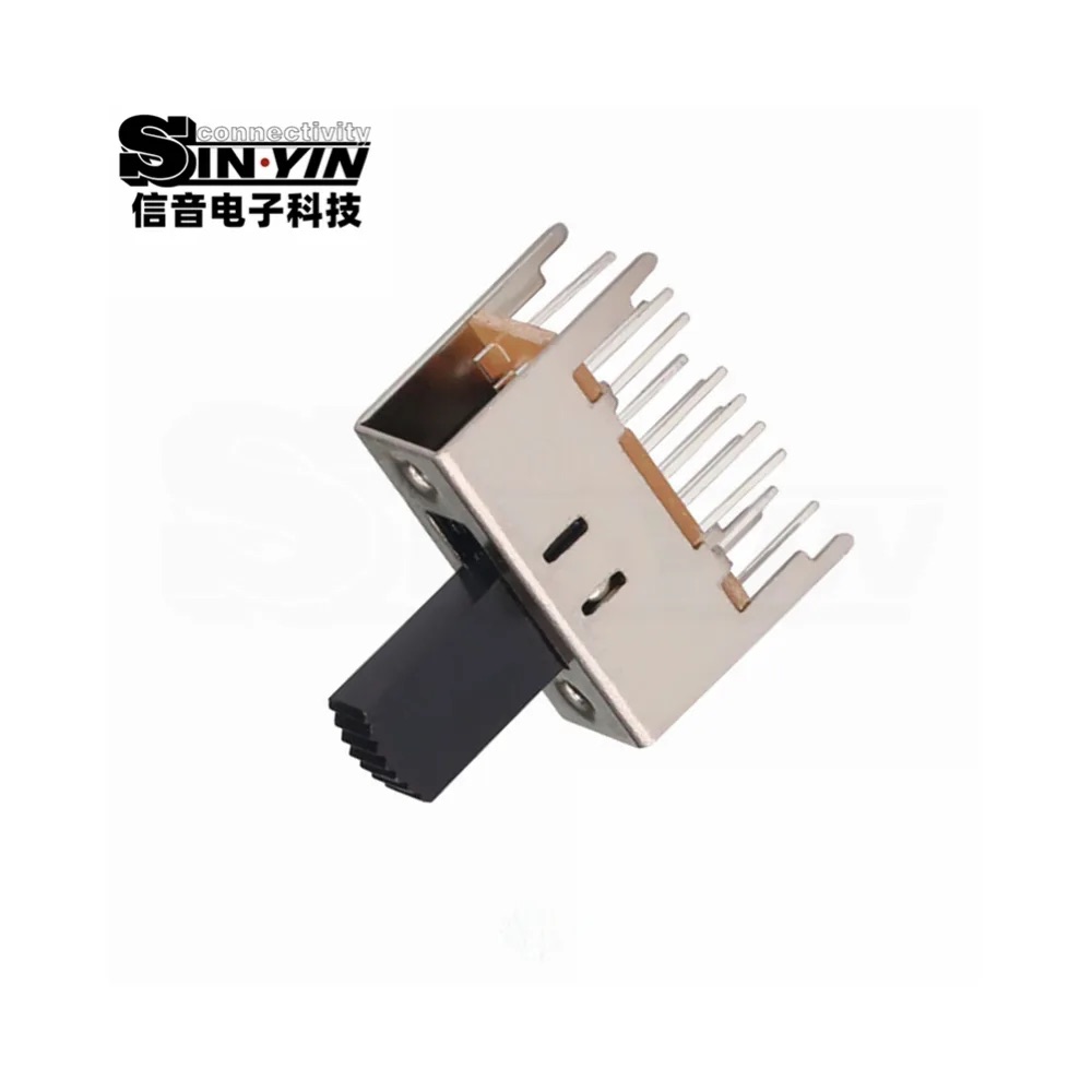 SS-43D02 直柄拨动开关 4P3T 直插安装｜PCB板载控制与档位选择-4