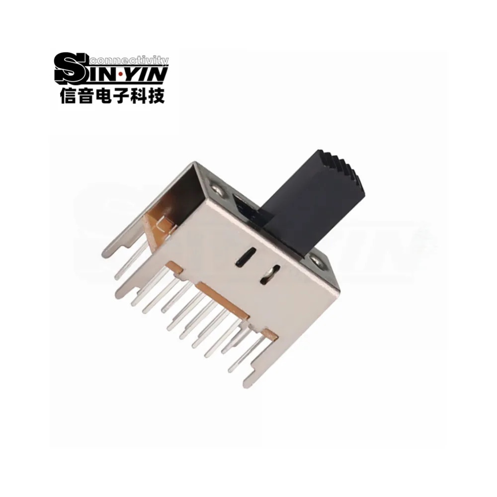 SS-43D02 直柄拨动开关 4P3T 直插安装｜PCB板载控制与档位选择-3