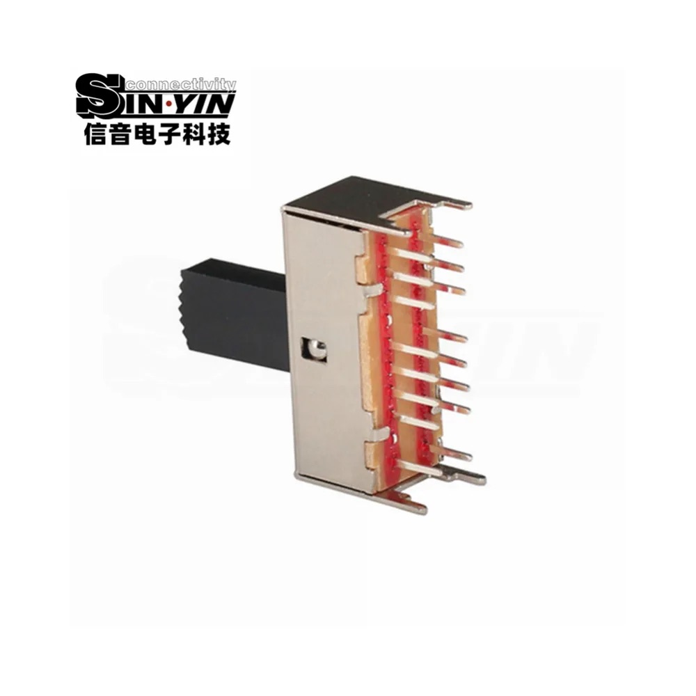 SS-43D03 直柄拨动开关 4P3T 直插安装｜PCB板载控制与档位选择-4