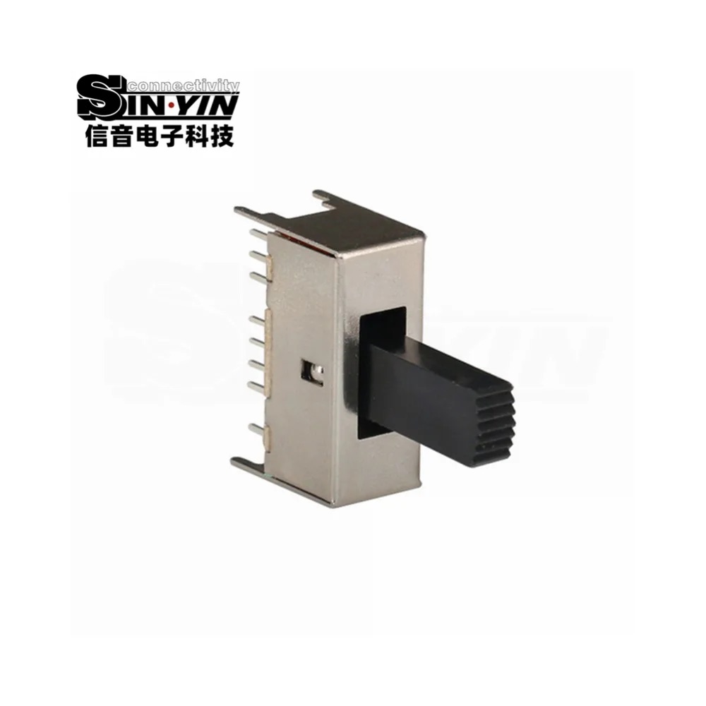 SS-43D03 直柄拨动开关 4P3T 直插安装｜PCB板载控制与档位选择-5