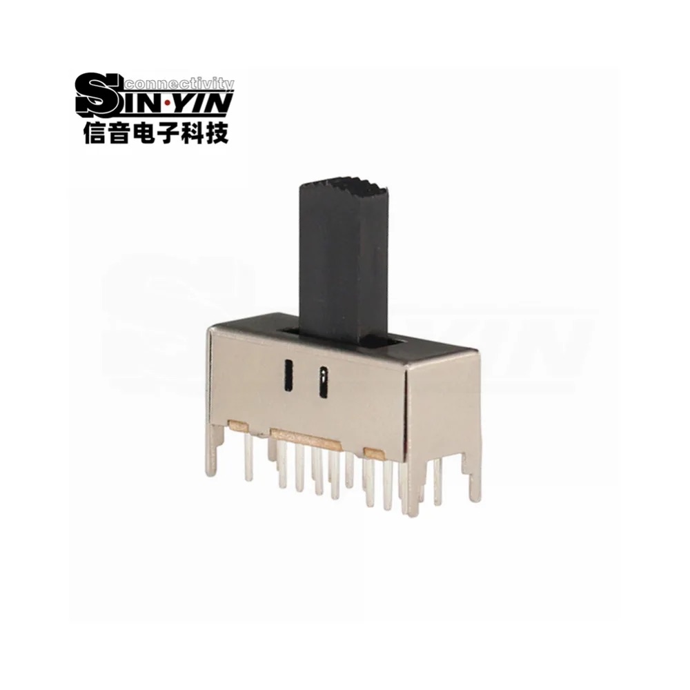 SS-43D03 直柄拨动开关 4P3T 直插安装｜PCB板载控制与档位选择-6