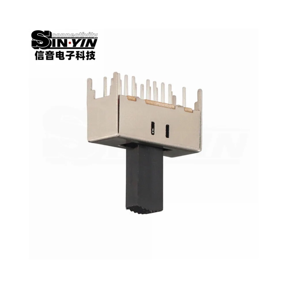 SS-43D03 直柄拨动开关 4P3T 直插安装｜PCB板载控制与档位选择-7