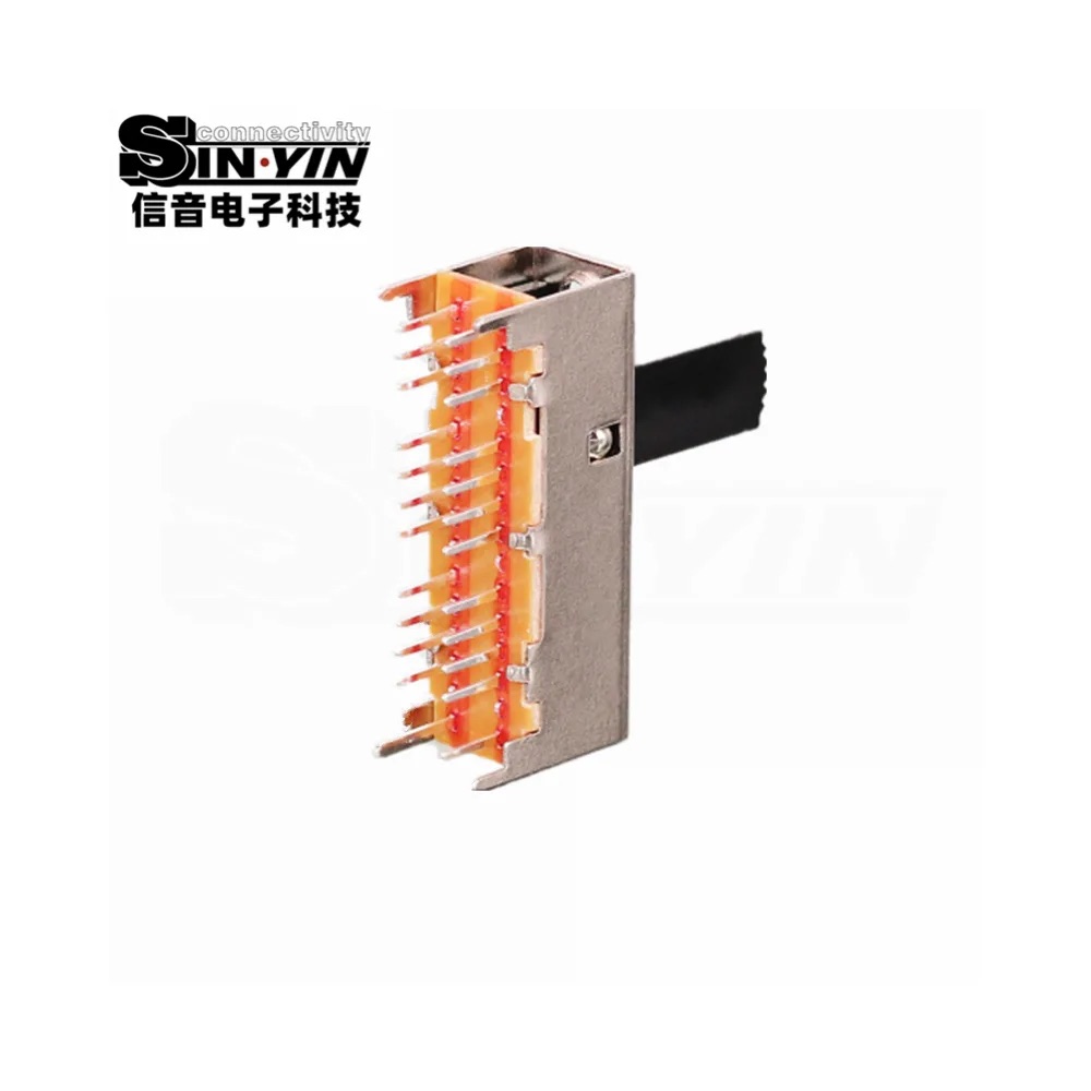 SS-63D01 直柄拨动开关 6P3T 直插安装｜PCB板载控制与档位选择-4
