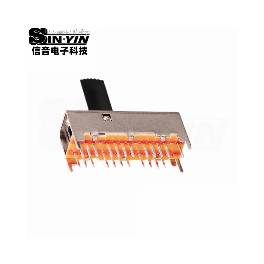 SS-63D01 直柄拨动开关 6P3T 直插安装｜PCB板载控制与档位选择-6