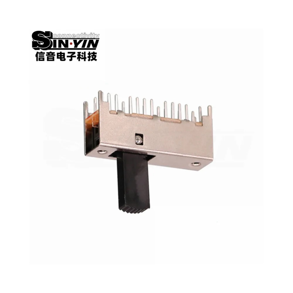 SS-63D01 直柄拨动开关 6P3T 直插安装｜PCB板载控制与档位选择