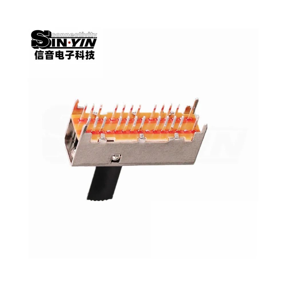 SS-63D01 直柄拨动开关 6P3T 直插安装｜PCB板载控制与档位选择-7