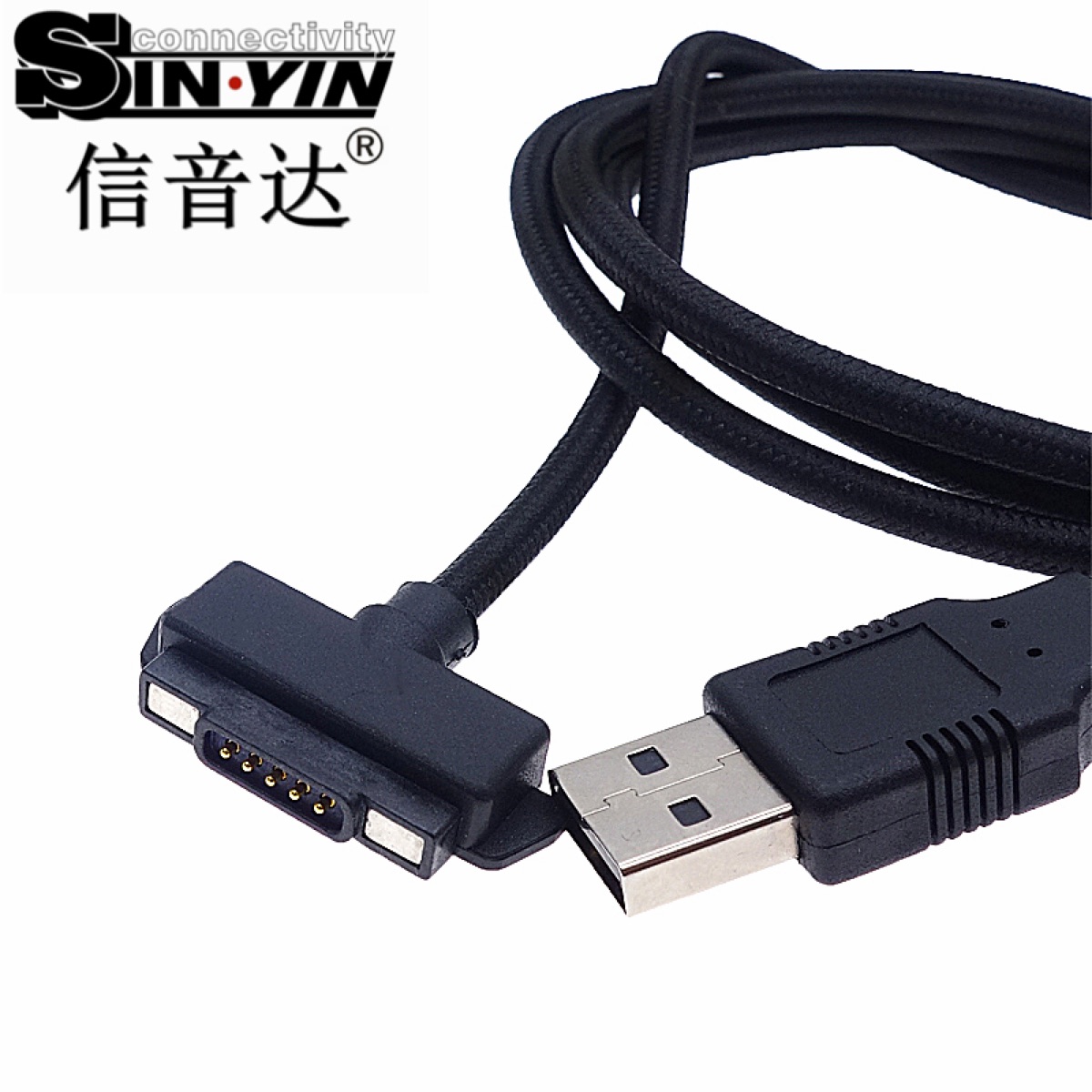 磁吸5p线磁吸线缆组件｜需要多触点电源/信号组合的便携设备定制